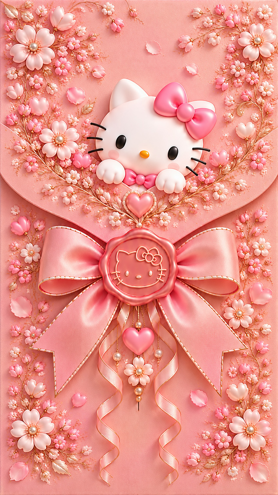 Ψηφιακό Προσκλητήριο Βάπτισης Hello Kitty