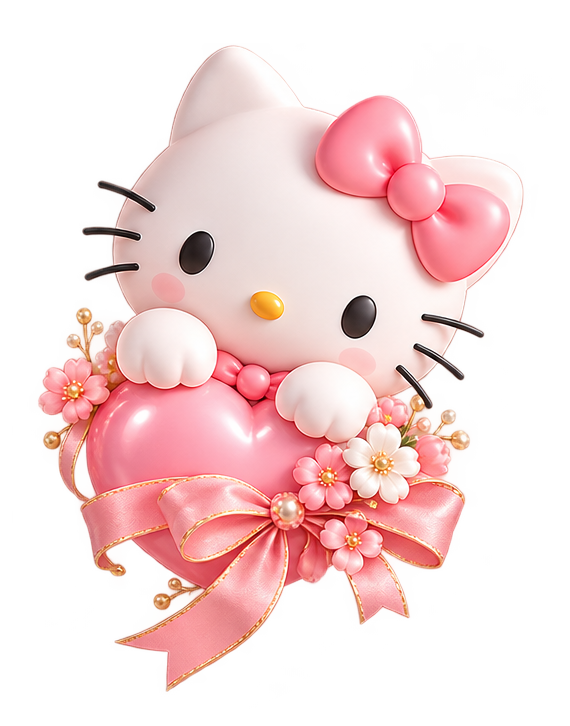Ψηφιακό Προσκλητήριο Βάπτισης Hello Kitty